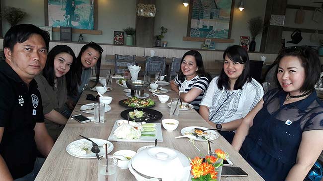 1000sook จัดเลี้ยต้อนรับคณะ บมจ ปูนซีเมนต์ไทย