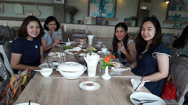 1000sook จัดเลี้ยต้อนรับคณะ บมจ ปูนซีเมนต์ไทย